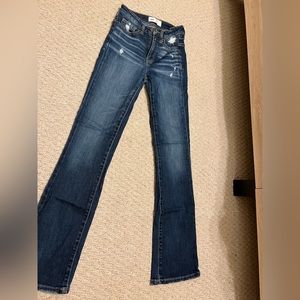 Buckle boot cut jeans